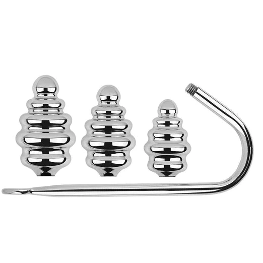 Ribbed 8826 Anal GreatBenefit Hook Screw-in Set 1023